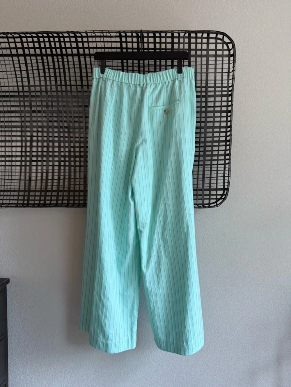 Anthropologie The Avery Pinstripe Wide-Leg Trousers by Maeve - Picture 5 of 7